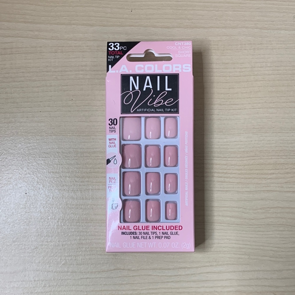 L.A. Colors Nail Vibe Kit - Soft Pink